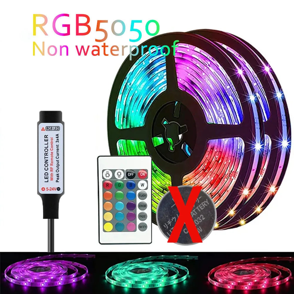 LED Strip Light Strip RGB SMD5050 1M/30LED Light Bluetooth APP Control 1M/30 LED Lights Suitable for Room Decoration